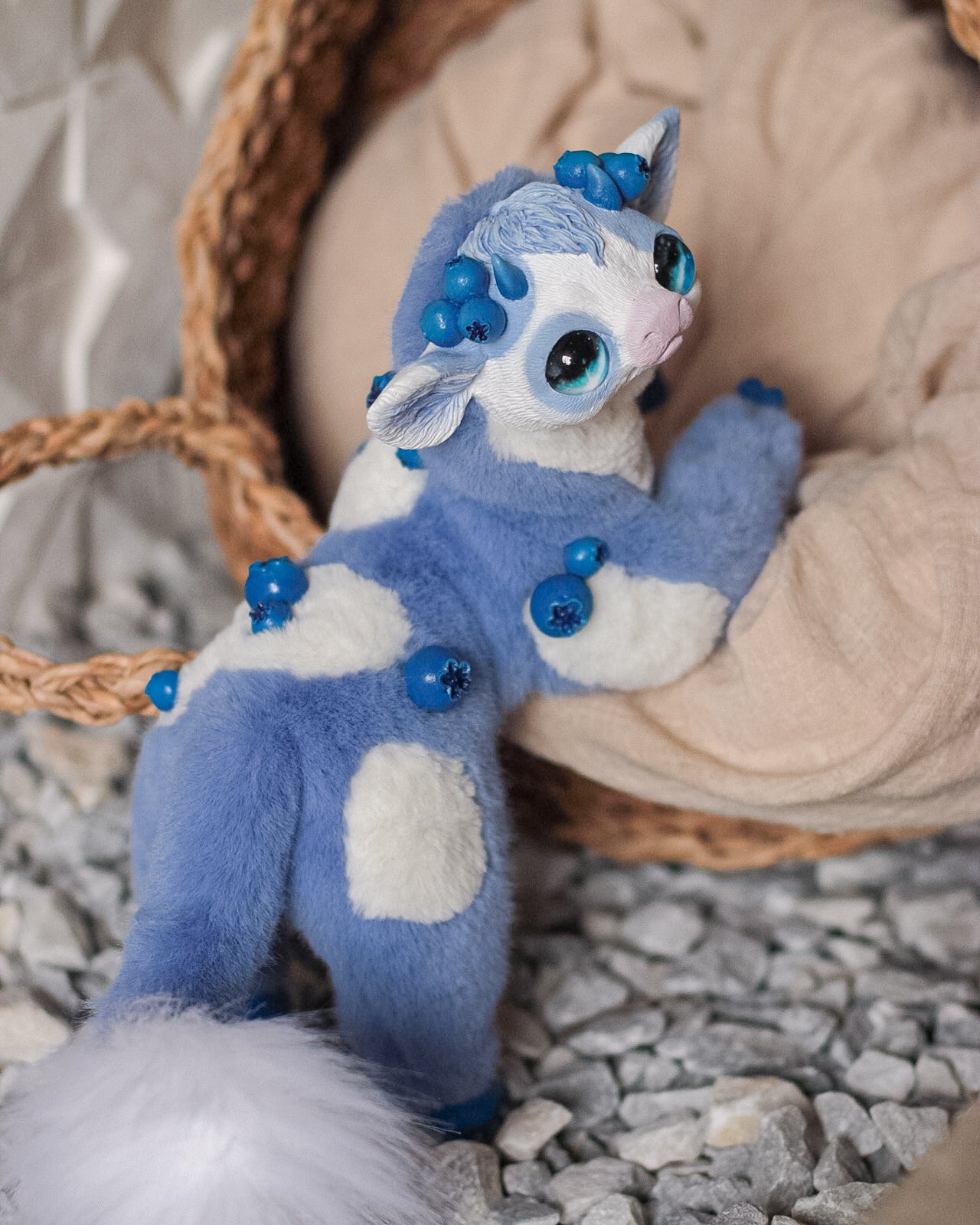 Blueberry Cow Plush Pillow Kawaii Cow St￭ Animals, Cute...