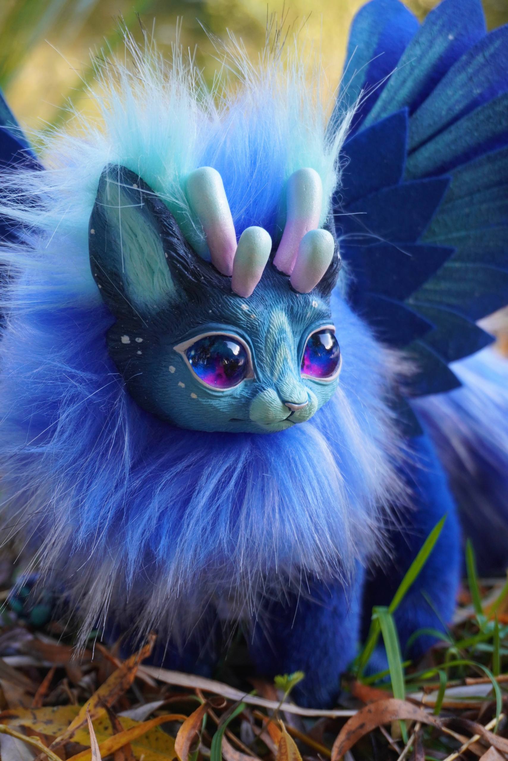 Horned fox– Night blue – Gift of Mercury